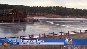 Enjoy some leisure laps around this giant lake or bring your stick & puck for some hockey. Evergreen Lake Delays Opening For Ice Skating Youtube