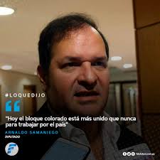 El diputado Arnaldo Samaniego mencionó que el #JuicioPolítico ya es solo un  testimonio. Aseguró que el bloque colorado está más que unido y que ahora  el tema prioritario es dar andamiaje a