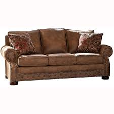 Grand sofa sectional made up of: Made In Usa Rancho Rustic Brown Buckskin Fabric Sofa Bed 37 X 86 X 40 On Sale Overstock 27415218
