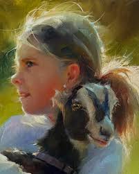 New year new painting. 20”x16” oil #farmersdaughter #oilpainting  #girlportrait #animalartist #animalportraits #pghsocietyofillustrators