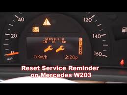 Reset Service Reminder On Mercedes W203 How To Reset Service Interval In Mercedes W203 Youtube