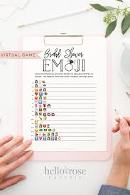Simply right click and save that to your computer. Bridal Shower Emoji Pictionary Virtual Printable Game Etsy Friends Bridal Shower Bridal Party Games Printable Bridal Shower Games