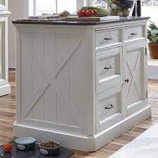 The Rustic Aged Look Of Weathered Wood Combined With Signature X Frame Pattern P Kitchen Island With Granite Top Best Kitchen Designs Farmhouse Style Kitchen