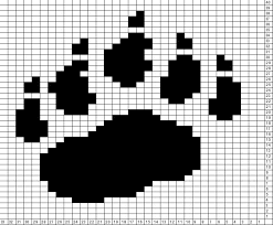 Tricksy Knitter Charts Bear Claw Left Animal Knitting