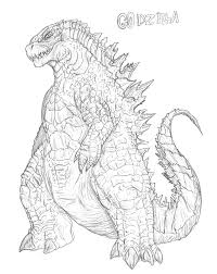 American godzilla coloring pages coloring4free. Godzilla Coloring Sheet