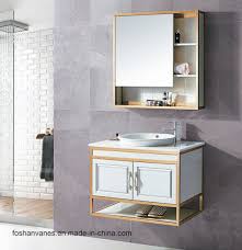 This vanity cabinet will add an elegant aesthetic to any bathroom remodel. China Wall Hung Wooden Wash Basin Cabinet Wholesale Bathroom Vanity Furniture Al 2122 China Bathroom Cabinet Bathroom Vanity