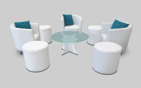 Coffee tables for any budget. Canterbury Round Glass Coffee Table Setup With Bucket Chair And Pouffes 1 Png Furniture Rentals In Dubai Abu Dhabi Uae