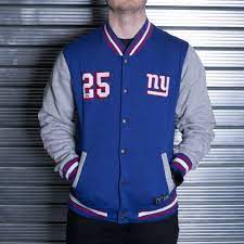 Majestic Athletic Nfl New York Giants Cotland Fleece Letterman Jacket Teams From Usa Sports Uk