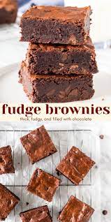Triple Chocolate Brownies Recipe In 2021 Fudge Brownies Fudgy Chocolate Sweets Recipes