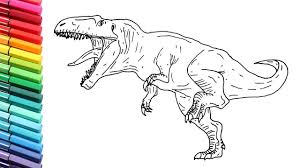 Rex would have had the advantage because t. How To Draw Dinosaur Giganotausaurus Drawing And Coloring Dinosaur Color Pages For Children Youtube