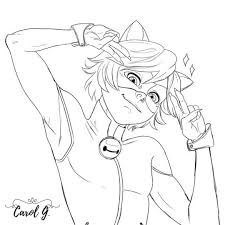 Ladybug and cat noir coloring pages with miraculous ladybug coloring. Chat Noir Miraculous Ladybug Coloring Pages Novocom Top