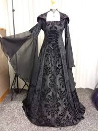 Halloween Vampire Dress Gothic Dress Black Medieval Dress Vampire Dress Elven Dress Dresses