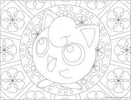 Coloring pages › cartoon › pokemon. Download Adult Pokemon Coloring Page Jigglypuff Jigglypuff Mandala Full Size Png Image Pngkit
