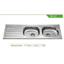 Kitchen sink royal 2 lubang. Jual Royal Sink Sb 22 Bak Cuci Piring