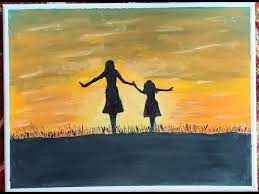 Make sure you have enough popcorn, easy pretzel hot dogs, and puff pastry cheese straws, and do not worry about the calories. Easy Acrylic Painting Mom And Daughter Painting Canvas Painting For Beginners Mother S Day Art Youtube