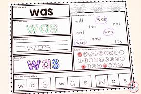 Sometimes it takes a little bit of fun for children to enjoy learning. Free Printable Kindergarten Sight Word Worksheets