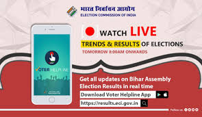 Election Commission Of India All Real Time Trends And Results Of Elections Will Be Available On Eci S Website Http Results Eci Gov In And Voter Helpline App Tomorrow From 8 00 Am Onwards Stay Updated For More