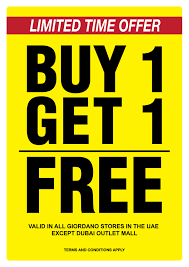 Buy one get one free hot deals listed here on priceplow! Team Giordano Hurry Come Avail Our Limited Time Buy 1 Get 1 Free Offer Only Valid In Uae Come Shop Now At Giordano Val Sale Design How To Apply Outlet Mall
