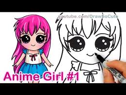 Anime drawings are a means of cultural expression that in japan is constantly expanding. How To Draw Anime Girl Cute Step By Step 1 Manga Girl Youtube