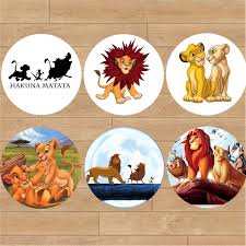 The lion king party supplies, 16 serves set including invitations card, napkins, plates, cups, knives, forks, spoons, straws, tablecloth cover, flatware kit theme for lion guard party supplies. Lion King Stickers Cupcake Toppers Birthday Party Decorations Kids Sticker Label For Birthday Baby Shower Buy At The Price Of 6 99 In Aliexpress Com Imall Com