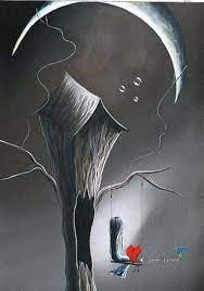 48 من أفضل صور رسم حزينه جدا بالرصاص beautiful art paintings art creepy art
