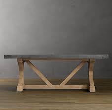 The Painted Home Restoration Hardware Knock Off Concrete Dining Table Rectangular Dining Table Concrete Dinning Table