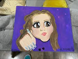 I thought this group would appreciate this hand painted Alice! (Note: her  art work is beautiful but I can't afford it 😅)