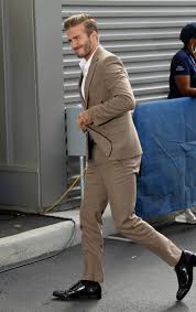 David beckham all his best outfits british gq. David Beckham Style Brown Suit Earnest Reads