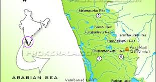 There are 44 rivers in kerala, all but three originating in the western ghats. Kerala River Map Traval India