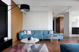 Pemilihan furniture berupa sofa simple tanpa motif dengan ukuran yang menyesuaikan dengan area ruangan. 6 Inspirasi Desain Interior Rumah Minimalis Modern Terlihat Nyaman Dan Apik