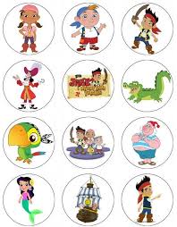 Edible Jake And The Neverland Pirates Cupcake By Tastytoppers1 6 00 Pirate Birthday Party Pirate Theme Party Mermaid Pirate Party