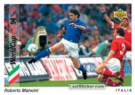 Roberto mancini manchester city 12x8 signed authentic football photograph ss418b. Card 84 Roberto Mancini Upper Deck World Cup Usa 1994 Preview English Spanish Laststicker Com