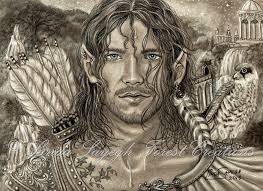 Portrait study with pencils