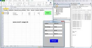 Einer großen umsatzliste auszudrucken, bietet excel den befehl datei / druckbereich. Entwicklung Von Programmen In Excel Excel Vba Programmierung Lager Personal Datenbank Spiele