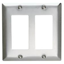 302 Series 2 Gang Decorator Wall Plate In Stainless Steel Ss262 The Home Depot Plates On Wall Steel Wall Stainless Steel Types