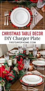 How To Make Budget Friendly Diy Charger Plates Diy Table Decor Christmas Coffee Table Decor Christmas Table Decorations
