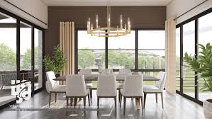 Spacious Dining Room Interior With Big Window Big Windows Dining Room Dining Interior Dining Room Interiors