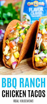 This recipe is sooo tasty!!! Bbq Ranch Chicken Tacos Real Housemoms