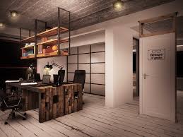 5 artificial agave plant in round planter. It Office Industrial Style Interiors Designed By Ezzo Design