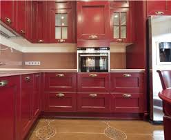 Whether It S Your Kitchen Cabinets Or Appliances Red Surely Makes A Statement Painted Kitchen Cabinets Colors Painting Kitchen Cabinets Kitchen Cabinet Design