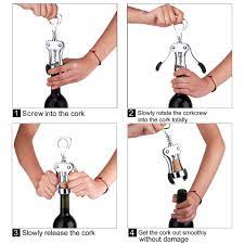If you've asked yourself how do you open a wine bottle then you probably ended up stumbling upon a corkscrew not long after. Wing Corkscrew Wine Opener All In One Wine Corkscrew And Bottle Opener With Bonus Wine Stopper In A Deluxe Presentat Buy Wing Corkscrew Wing Corkscrew Wine Opener Wine Opener Product On Alibaba Com