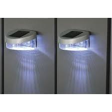 Zaun Solar Lichter 2er Zaun Beleuchtung Solar Licht Lichter