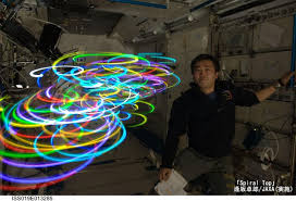 Astronaut Makes Zero Gravity Light Art From Space And Other Inventive Projects Designed In Orbit The Cre Light Painting Light Painting Photography Light Art