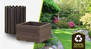 Grow an array of plants in this fantastic planter. Plastic Wood Planters 100 Bespoke Eco Plastic Wood