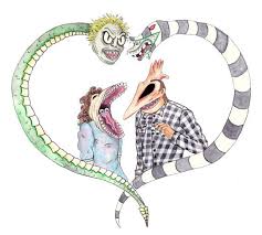 For example, the musical opens with beetlejuice wreaking havoc in a graveyard shortly before cutting to the funeral for lydia's mother. Beetlejuice Adam Barbara Beetlejuice Tattoo Beetlejuice Alien Art