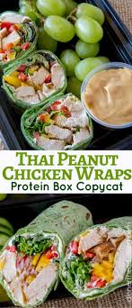Roll chicken breast up to conceal cream cheese. Thai Peanut Chicken Wraps Dinner Then Dessert
