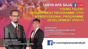 All applications must be accompanied by the relevant certificates and transcripts of major academic examinations and sent to: Tanya Apa Saja Young Talent Development Programme Professional Development Programme Youtube