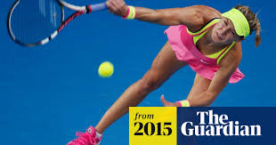 The canadian tennis player, 25, maintained her strict fitness regime as she enjoyed a gruelling workout along miami beach. Eugenie Bouchard Embarrassed After Interviewer Asks Can You Give Us A Twirl Eugenie Bouchard The Guardian