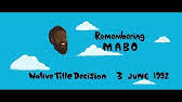 This story contains images of indigenous people who have died. Mabo Day Native Title Who Was Eddie Mabo What Is His Legacy Behind The News Youtube
