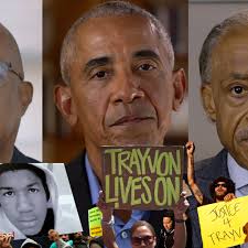 Trayvon retailer Martin Matters Bold White Text